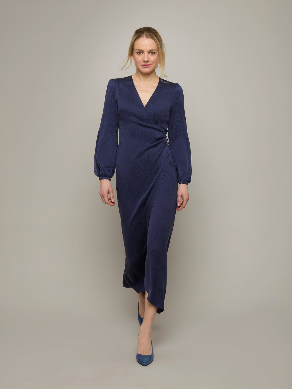 DRAPED FRONT WRAP DRESS TASTE OF TWILIGHT