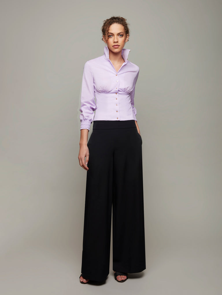 ROOT | Ruched Fitted Shirt