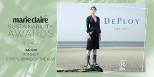DEPLOY WINS MARIE CLAIRE 'ETHICAL FASHION BRAND' 2023 SUSTAINABILTY AWARD