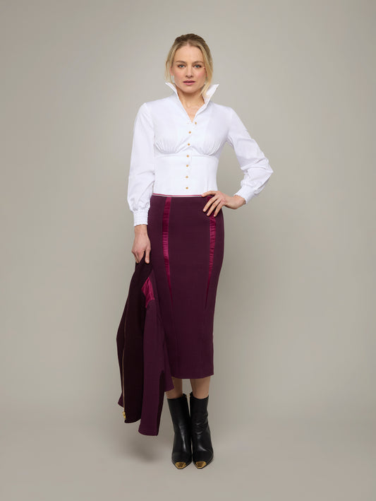 AMPHORA | Pencil Midi Skirt