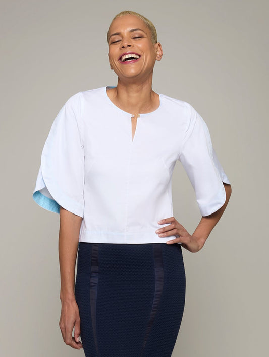PRISMATOID | Overlap Sleeve Blouse