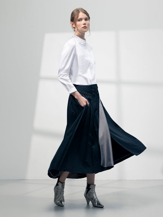 MINARET | Pleated Midi Skirt