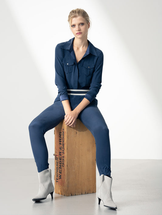 SAVANNAH | Patch Pocket Silk Shirt