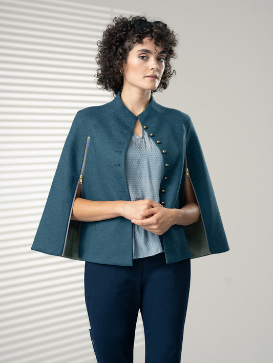 GLADE | Lambswool Zip Cape