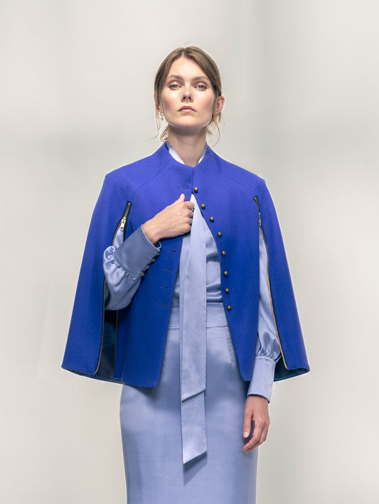 GLADE | Lambswool Zip Cape