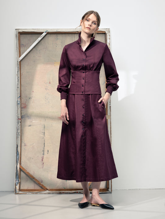 TRANSVERSE | Organic Cotton 3-Way Cummerbund Dress