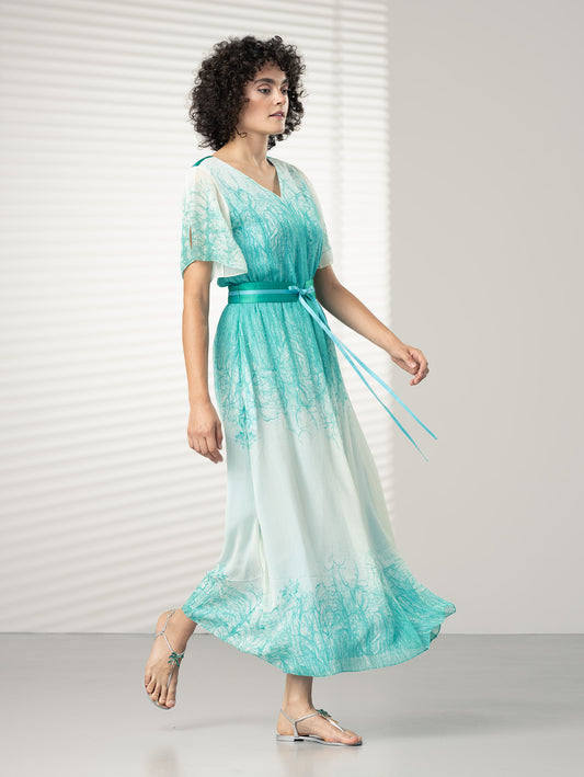 REWILD | Silk Print Maxi Dress