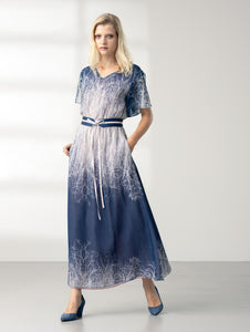 REWILD | Silk Print Maxi Dress