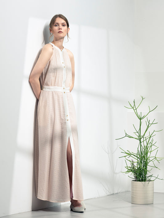 DAFFODIL | Halter-Neck Maxi Dress