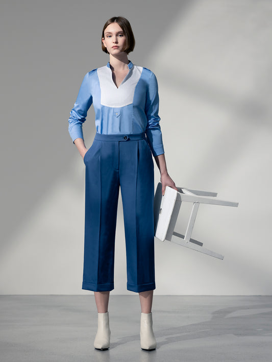 CROSETTE | Organic Cotton Pintuck Shirt