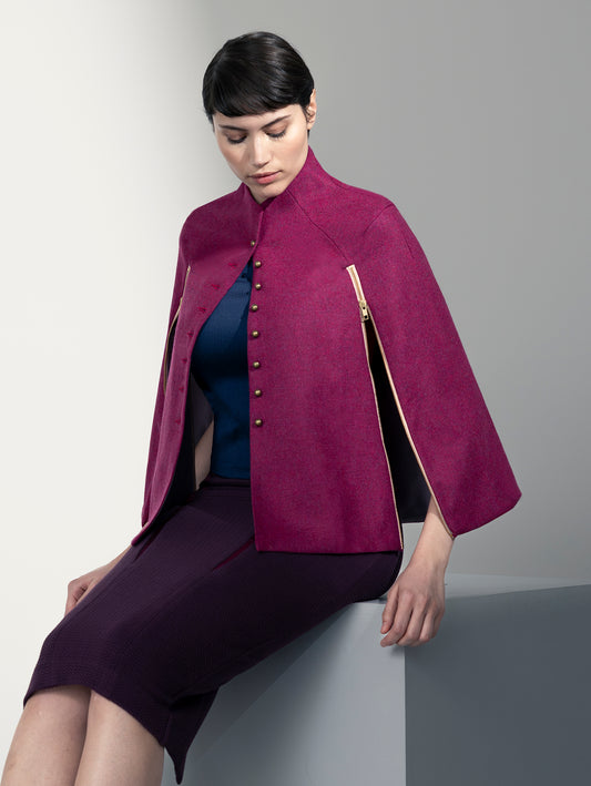 GLADE | Lambswool Zip Cape