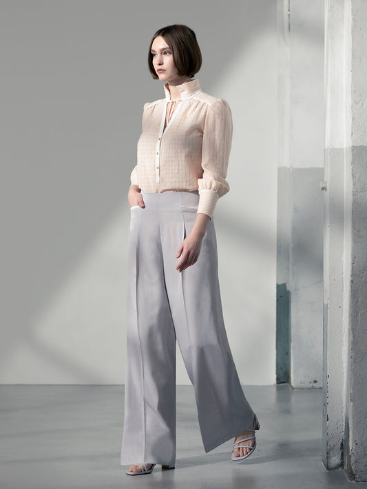 PYRAMID | Wide Leg Palazzo Suiting Trousers