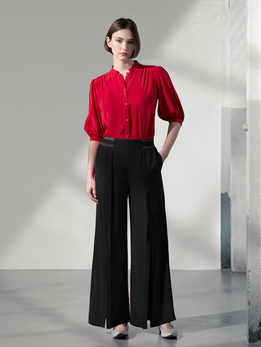 VERDANT | Sandwashed Silk Trousers