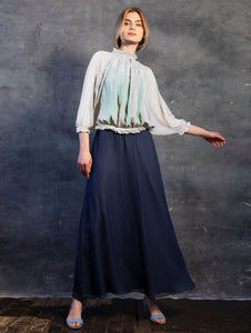 ARBORETUM | Silk Georgette Parachute Blouson