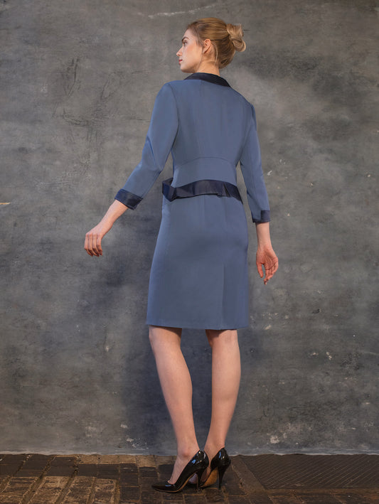 CORBEL | Gabardine Suiting Wrap Dress