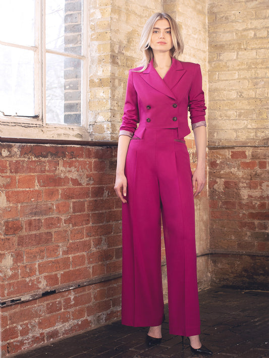 PYRAMID |  Wide Leg Palazzo Suiting Trousers