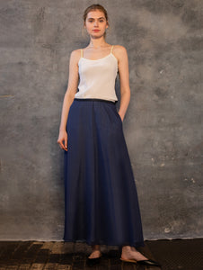 OLEANDER | Silk Georgette Maxi Skirt