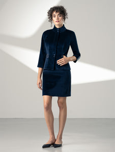 CAMBIUM | Cotton Velvet Fitted Jacket