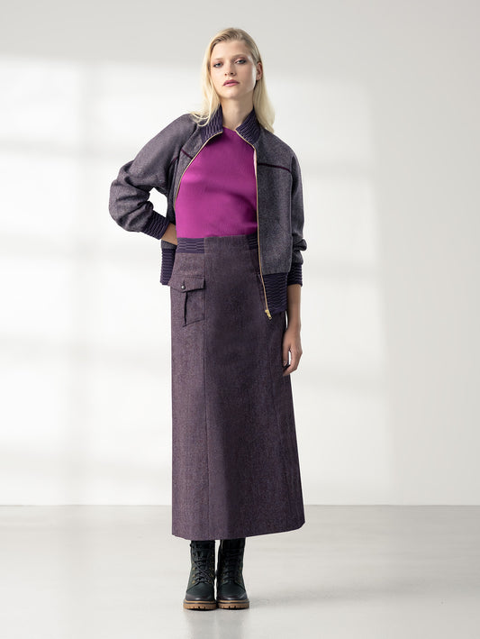ASPEN | A Line Wool Skirt