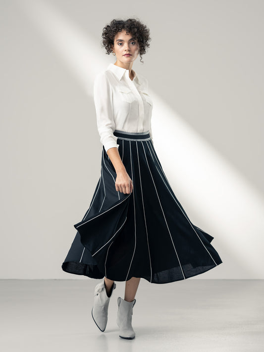 STRATA | Flaired Detox-Cotton Skirt