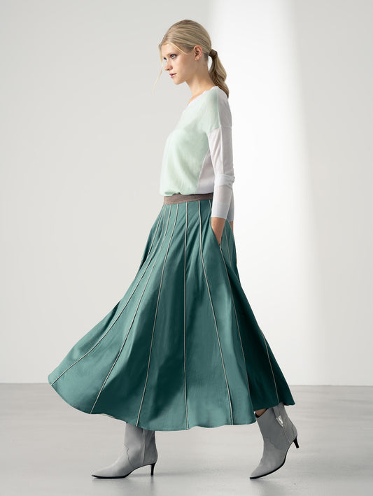 STRATA | Panelled Jersey Parasol Skirt