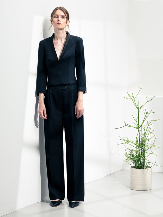 PILASTER | Tailored Crop Tux Jacket