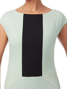 BROOK | Pin-Tuck Panel Shift Dress
