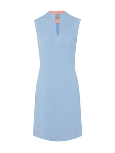 Sleeveless Silk Light Blue Shift Dress | Women's Dresses Online | DEPLOY Sleeveless Silk Light Blue Shift Dress | Women's Dresses Online | DEPLOY