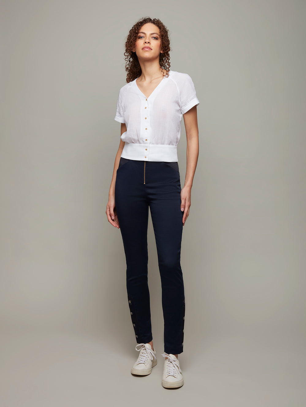 LUTEA | Buttoned-down raglan blouse