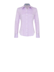 B049 _ DELTA _ Pintuck Cotton Shirt _ Lavender