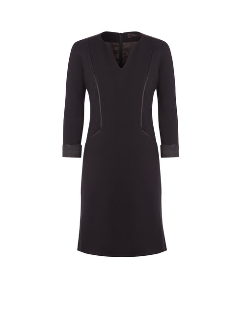 FOXGLOVE | 3/4 Sleeve Jersey Dress | Black