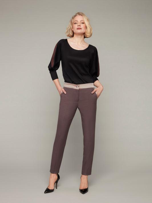 OBELISK | Tapered Cropped Trousers