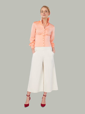 ROOT | Ruched Cinched Waist Shirt