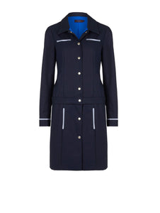 Ecommerce shoot of JANINE 3-way Mac coat,available from British sustainable fashion brand DEPLOY