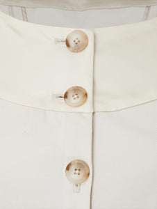 Details of LINDEN 4-way dress coat in Birch, available from British sustainable fashion brand DEPLOY