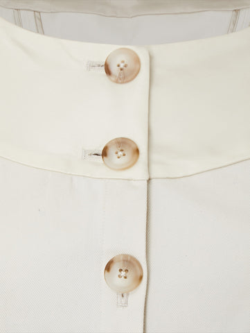 Details of LINDEN 4-way dress coat in Birch, available from British sustainable fashion brand DEPLOY