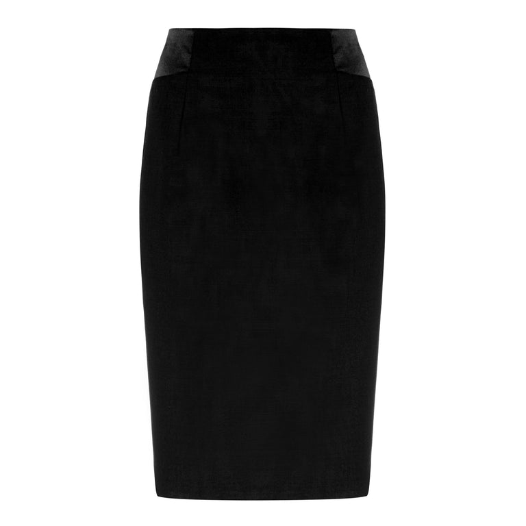 Black Tailored Pocket Micro Mini Skirt | PrettyLittleThing QA
